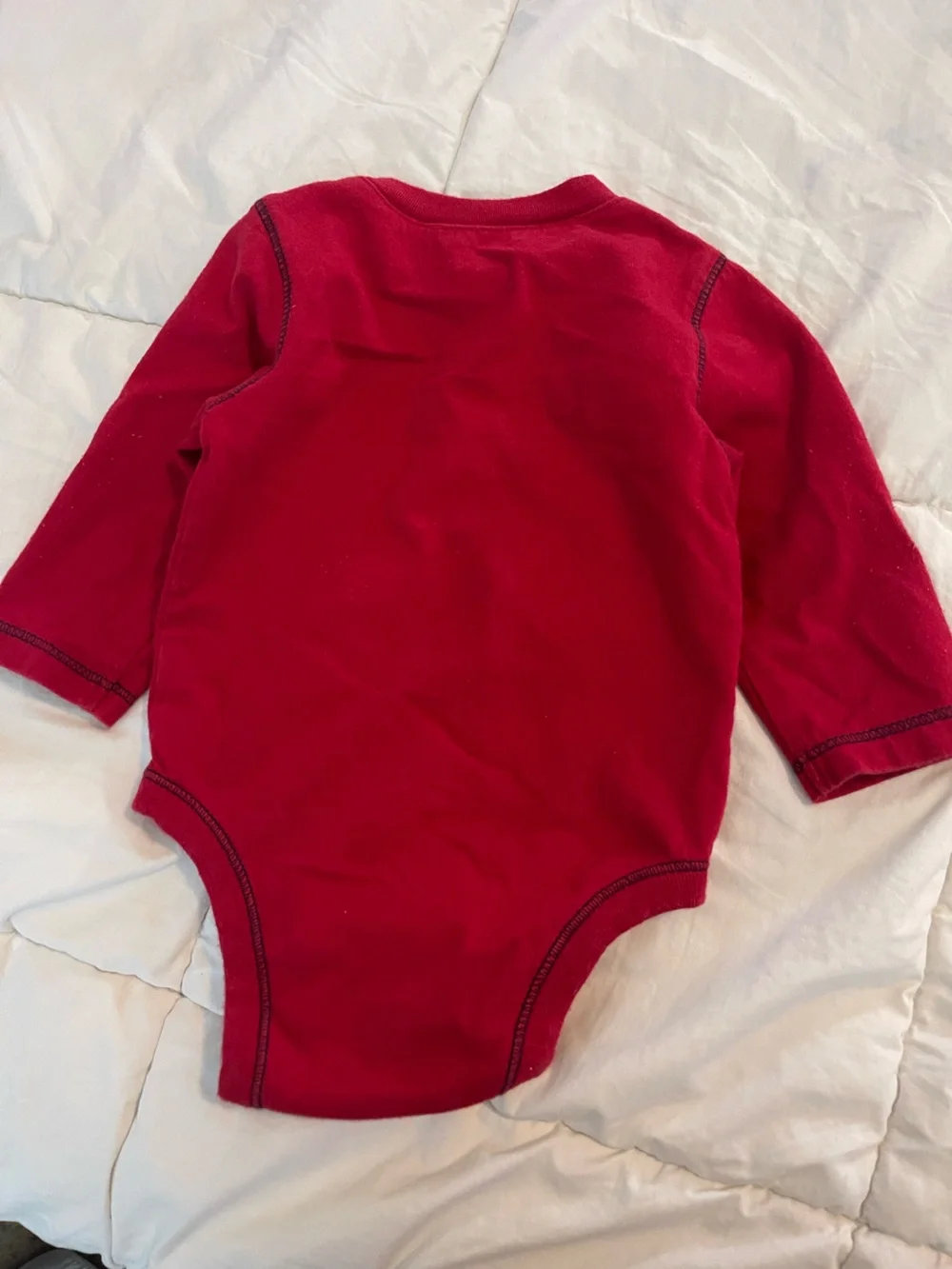 Old Navy Red Long-Sleeve Baby One-Piece